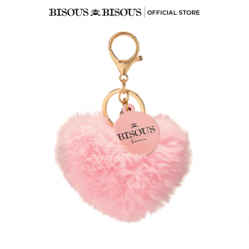 Bisous Bisous Fluffy Keychain