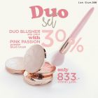 Duo Set ลด 30% (Duo Blusher คู่กับ Pink Passion Powder Blush Brush)